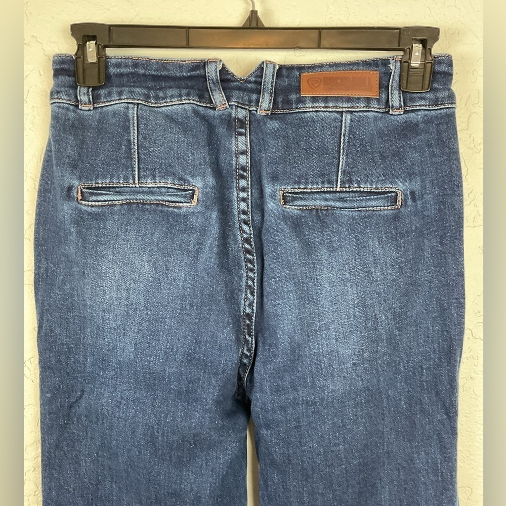 Rock and Roll High Rise Trouser Dark Denim Jean Size 30/36 - Picture 7 of 13